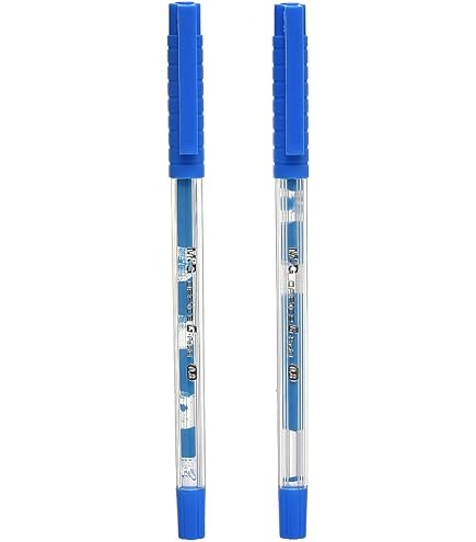 DONG-A Q-Knock Gelschreiber 0,5 Mm - 12 Stück Blau, Sofort Trocknend, Mit Gummigriff