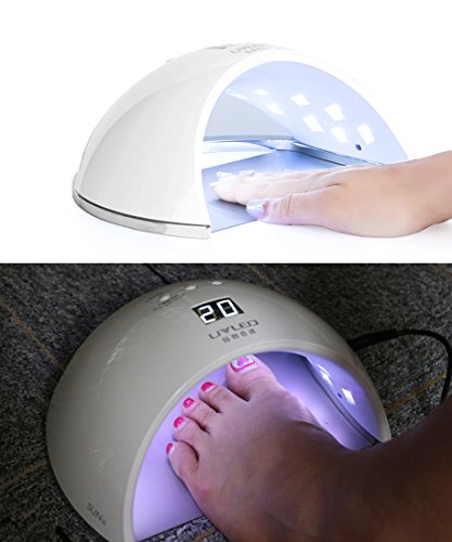 Professionelle Dual-Licht 48 UV LED Nagellampe Gelnagellack-Trockner Mit Zeitmesser, Infrarot Sensor FüR Trocknung Fingernagel Zehennagel [EU Plug] - 7
