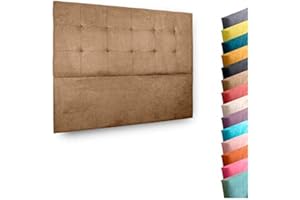 PRO ELITE COMPLEMENTOS DE PADEL Cabecero de Cama, Modelo Lisboa, tapizado en Tela Nido Aqualine Antimanchas. Altura 120 cm. Grosor 8 cm. Ancho Desde 90 a 220cm.Color Gris. para Cama de 105 (Medidas 115x120x8) Pro Elite.