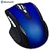 Price comparison product image Bluetooth Mouse, EONANT 3.0 Portable Mouse with Rechargeable Wireless USB Mouse Silent and Quiet Click for Notebook, PC, Laptop, Computer ,Windows / Android Tablet, Macbook (Blue)
