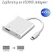 Produktbild HDMI-Lightning-Kabel, iPhone HDMI-Adapter, Lightning-auf-HDMI-Kabel, kompatibel iPhone/iPad mini/iPod, für 1080p HDTV Display Monitor Projektor