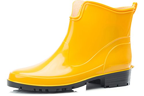 Ladeheid Botines de Agua en PVC Mujer LA-930 (Amarillo, 37)