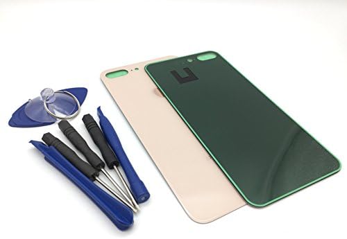 Battery Back Cover Glass Housing Replacement Part With Adhesive for iPhone 8G 5.5" Battery Case Cover Rear Housing (FOR IPHONE 8PLUS GOLD)