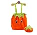 Cute Baby Overall Pumpkin Shape A Suit of Overall And Hat Orange 46cm