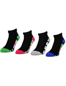 2 / 4 / 6 Paar Damen THERMO Socken Innenfrottee Umschlag-Socken Bunte Ringel Damensocken - 12790 - sockenkauf24