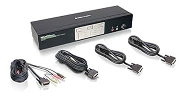IOGEAR GCS1642 schwarz – Eingabegerät (USB KVM-Switch, USB, DVI-I, 2560 x 1600 Pixel, Schwarz, 5 s)