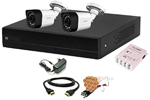 CP Plus 4 Channal HD DVR 1080p 1Pcs,Outdoor Camera 2.4 MP 2Pcs,Combo Set