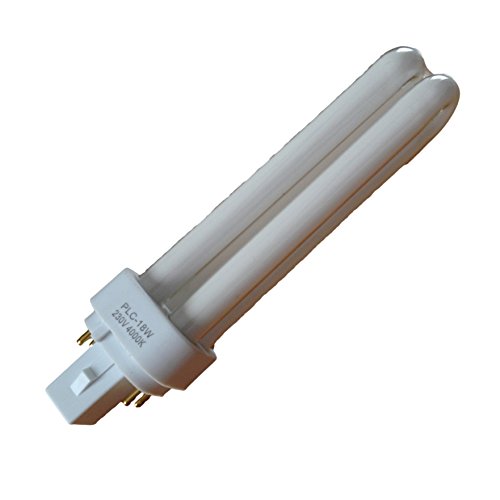 SPC Ampoule éco. d'énergie PLC, LFC 4 Broches 18 W, G24q-2, coul. 4 000 K, Pack de 5