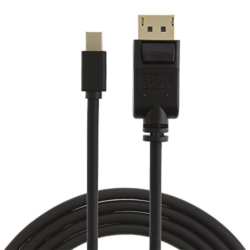 CableCreation Mini Displayport auf Displayport Kabel Vergoldete 16,5 Feet Mini-DP zu DP-Kabel, 5M / Schwarz - 3