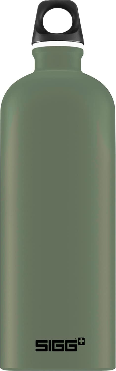 Sigg - Botella de aluminio - Traveller - Certificación Clima Neutral - Apta para bebidas carbonatadas - A prueba de fugas - Ligera como una pluma - Sin BPA - 0,6L / 1L /1,5L