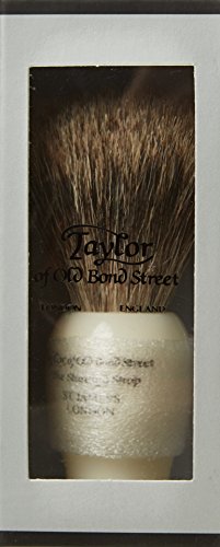 Taylor of Old Bond Street Pure Shaving Brush with Ivory Imitation Handle, Medium - Image 2
