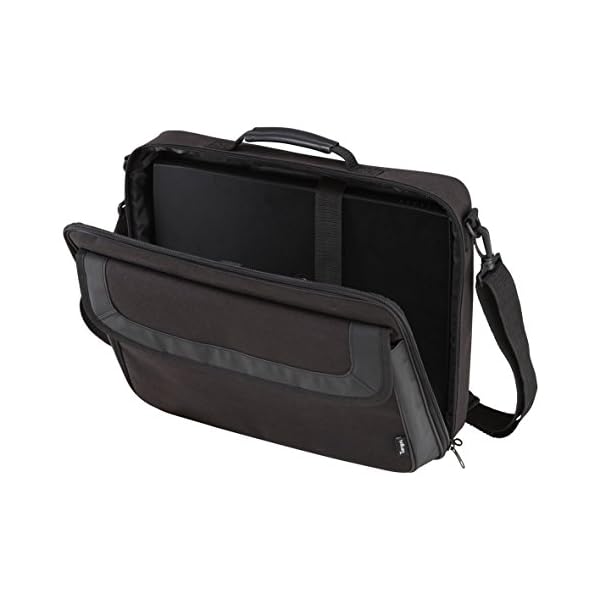 Targus Laptop Bag, Fits Laptop up to 16", Case for Travel and Business, Padded Shoulder Strap, Front Storage Pocket – Black - Image 4