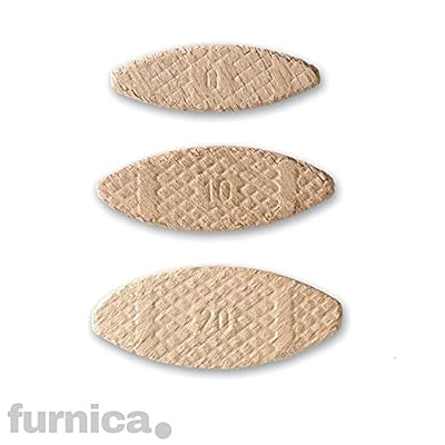 Furnica Biscuits en bois de hêtre, lamelles d'assemblage plates. - No. 10 - 100pcs