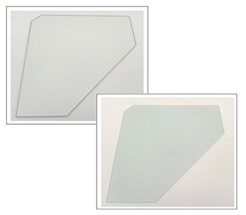 Set: Glasregal Ecke 55 cm Klarglas mit Clip XL blau / PENTAGON /Platz für Kabel - 3