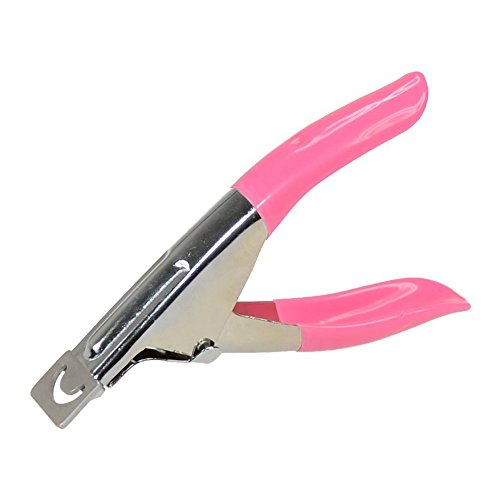 SupplyEU Pink 3 Way Acrylic Uv Gel False Fake Nail Art Tips Manicure Cutter Clipper