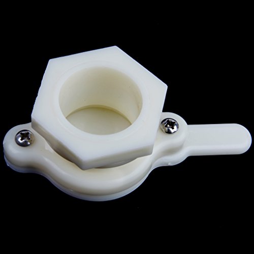 Gazechimp 38mm Funktion Honig Absperrschieber Tap Bienenzucht Imkerwerkzeug , Weiß Kunststoff - 3