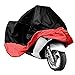 Produktbild FCZBHT Möbelbezug Motorrad Wasserdicht Anti-UV Schutzhülle, Schwarz + Rot Staubschutz (Farbe : Black+red, größe : 245 * 105 * 125cm)
