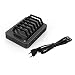 Produktbild Monllack S762 QC3.0 7 Ports Typ-C-Ladestation Wireless-Fast Charge Dock-Uhr-Organizer-Standplatz für Handy Smart Phones
