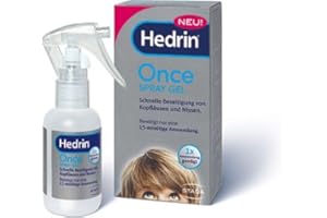 ‎HEDRIN Hedrin Once Spray Gel Spar-Set 2x60ml Schnelle Beseitigung von Kopfläusen und Nissen in nur einer Anwendung.