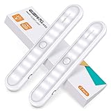 schrankleuchten aldi [Vielfältig und benutzerfreundlich] - Enthält integrierte Magnete für das Anbringen an Metalloberflächen, und eine Metallmontageplatte mit einem 3M Klebestreifen für andere Oberflächen. Das Anbringen und Abnehmen ist stressfrei und erfordert keine zusätzlichen Werkzeuge. Perfekt für Schränke, Küchen, Treppen, Flure, Notfälle und mehr.