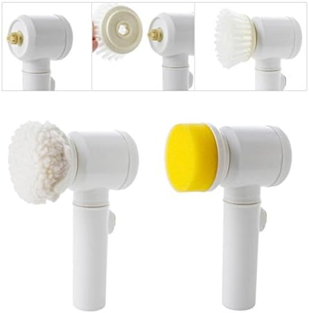 Loskii-LC052 Electric 5 in 1 Bathroom Bathtub Brush Nylon Bath Kitchen Cleaning Brush Mult-ifunctional House Clean Tools
