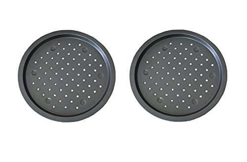 Fanaticism 2 Stück Antihaftbeschichtetes Pizzablech Ø 35 cm