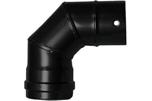 Wolfpack 22013110 – Elbow Pipe for Pellet Stove (Diameter 80 mm, 90 °)
