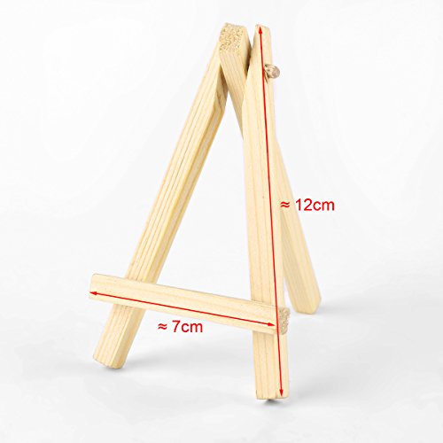 10 Mini-Staffelei aus Holz Künstler-Reihe, Platzkartenhalter, Display-Ständer, - 7
