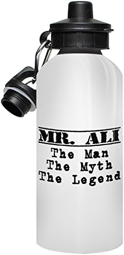Winfitz Mr. Ali Water Bottle, Personalised Gift, The Man the Myth The Legend