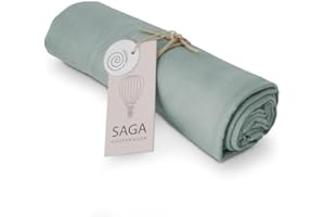 ‎SAGA COPENHAGEN Saga Copenhagen GOTS-Zertifiziert Musselin Mulltuch/Spucktuch für Baby's, Bio Baumwolle, 70x70cm | Vidar - Dusty Green