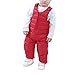 Produktbild Longra Baby Kinder Mädchen Jungen Daunen Mantel Daunenweste Strampler Jacke Herbst Winter Warm Kinder Bodysuit Jumpsuit Kleidung Baby Unisex Daunen Weste Overall (0-3Jahre) (110CM 3Jahre, Red)