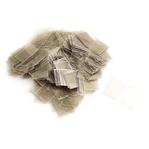 Preisvergleich Produktbild 500Pcs Mica Papierblätter Insulator 20mmx25mmx0.09mm