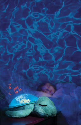 Cloud B 8723540082368 Nachtlicht Schildkröte, mit Licht und Sound, blau - 2