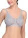 Clovia Cotton Non-Padded & Wirefree Sports Bra - Grey RS.359.00