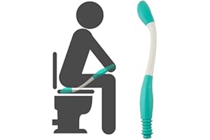 BESTT Self-Assist Toilet AIDS - Self-Assist Toilet Mobility Aid Self Wipe Assist Bottom Wiper Bathroom Buddy Wand Long Handle Reach 15.7"
