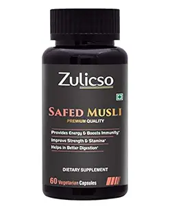 Zulicso Safed Musli Extract for Men & Women ? 60 Veg Capsules