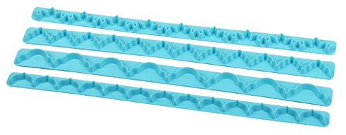 Zenker 44971 Fondant-Dekorierstab, Kunststoff, mehrfarbig, 4 Einheiten