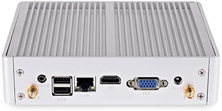HSIPC New Broadwell i5 5200U Fanless PC, Mini Box PC, HTPC, Desktop PC Support with 8G RAM, 256G SSD Support Win 7/8 System 4 USB3.0 Support VGA HDMI Dual diaplay HD 1080P 4K WiFi Included