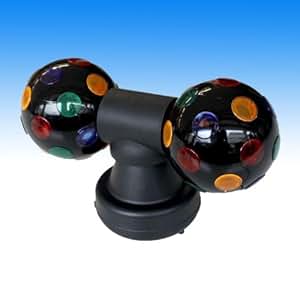 DOPPEL DISCOKUGEL DISCO PARTY LICHT KUGEL PARTYLICHT DISCOLICHT