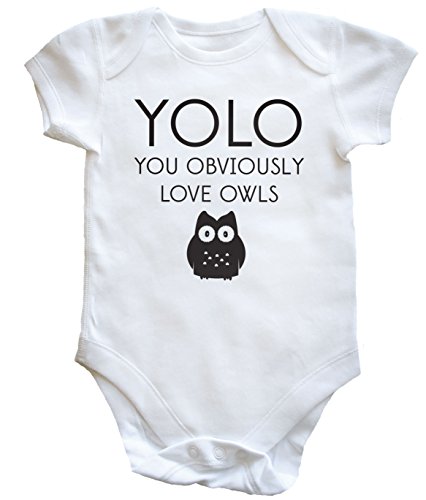 HippoWarehouse Yolo You obviously love owls baby vest boys girls