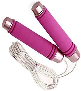 Jump Rope,extra weighted jump rope with Adjustable &amp; Comfortable Handles,jump rope workout, Jumping Exercise for Women,Men&amp;Kids,Crossfit Jump Rope (Pink)