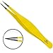 Stainless Steel Precision Tweezers for Ingrown Hair, Eyebrow Hair, Facial Hairs - Great for Splinters and Glass Removal - Steel Pointy Ends Meet Perfectly - Perfect Stocking Stuffer Under £10