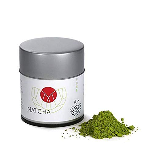 Tè Verde Matcha in polvere biologico Grado 1 | Tea Verde Giapponese Matcha Grado A+ | Matcha Bio grado cerimoniale imperiale | The verde prodotto in Giappone | Tè verde Matcha Uji BIO | Lattina 30 g