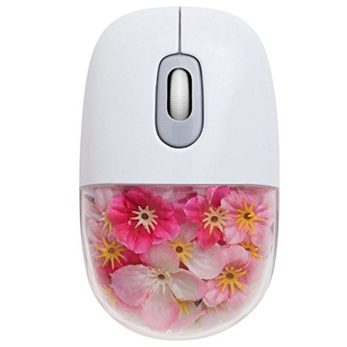 Preisvergleich Produktbild Mai Dou Blüht Drahtlose Photoelektrische Maus,White