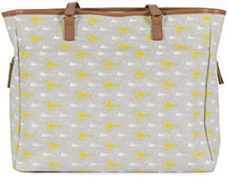 Pink Lining Henrietta Tote Garden Birds Changing Bag