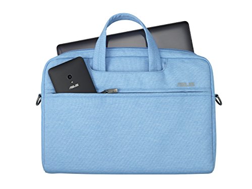 Asus EOS Tasche (bis zu 12 Zoll, gepolstert, viele Taschen und Fächer, für Notebook) hellblau - 3
