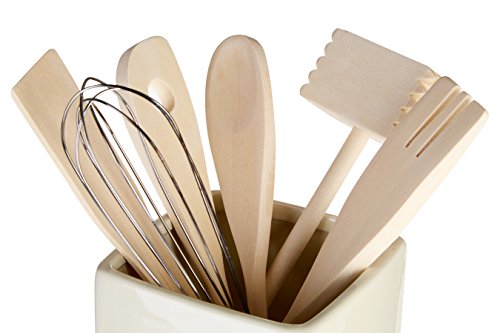 Premier Housewares Vintage Home Quadratischer Utensilienhalter mit Küchenhelfern - 5