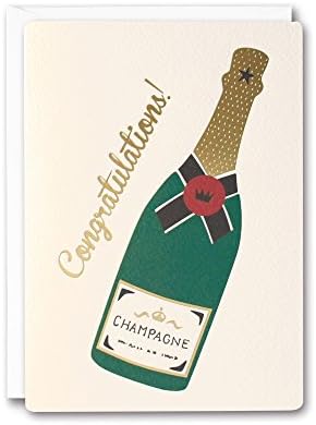 James Ellis Retro Press Champagne Congratulations Card