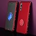 Produktbild Homikon Silikon Hülle Ultra Dünn Schutzhülle mit Ring 360 Grad Ständer Glänzend Diamant Glitzer TPU Weiche Handyhülle Stoßfeste Bumper Schale Tasche Kompatibel mit Huawei Honor 8X - Rot