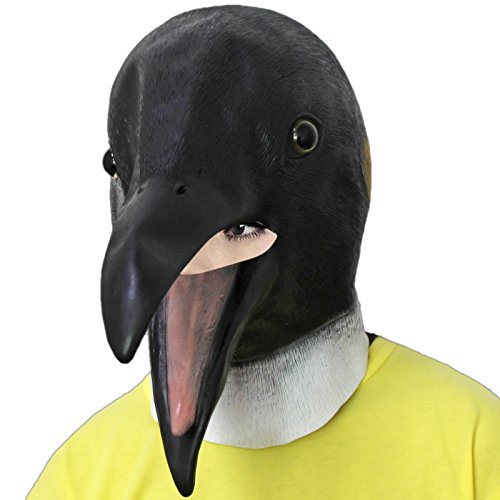 Preisvergleich Produktbild PartyCostume - Klingenden Pinguin Maske - Halloween Latex Tier Maske
